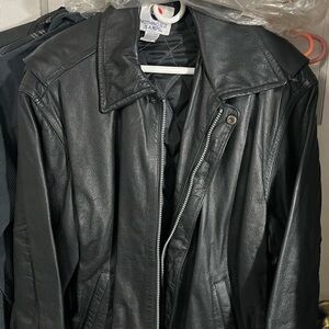 Pepsi Black Leather Shirt Jacket